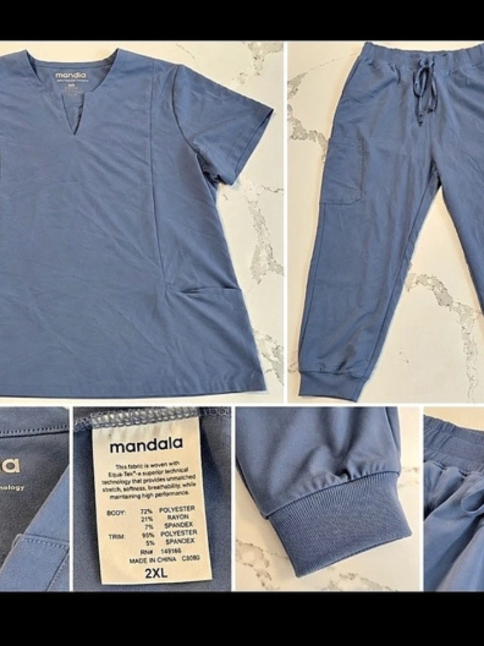mandala Women's Blue 2XL Loungewear Set Like New